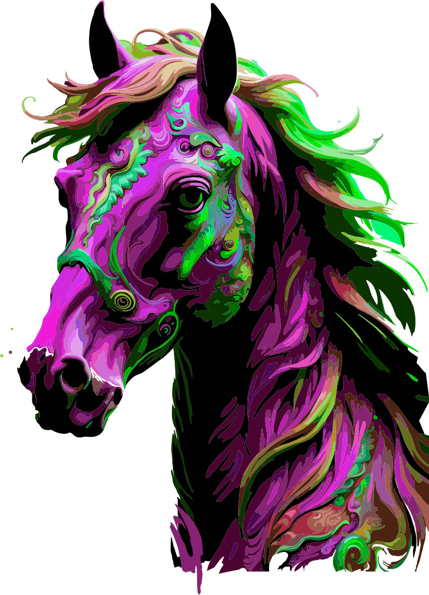 Ce cheval sublimé fait partie de ma galerie