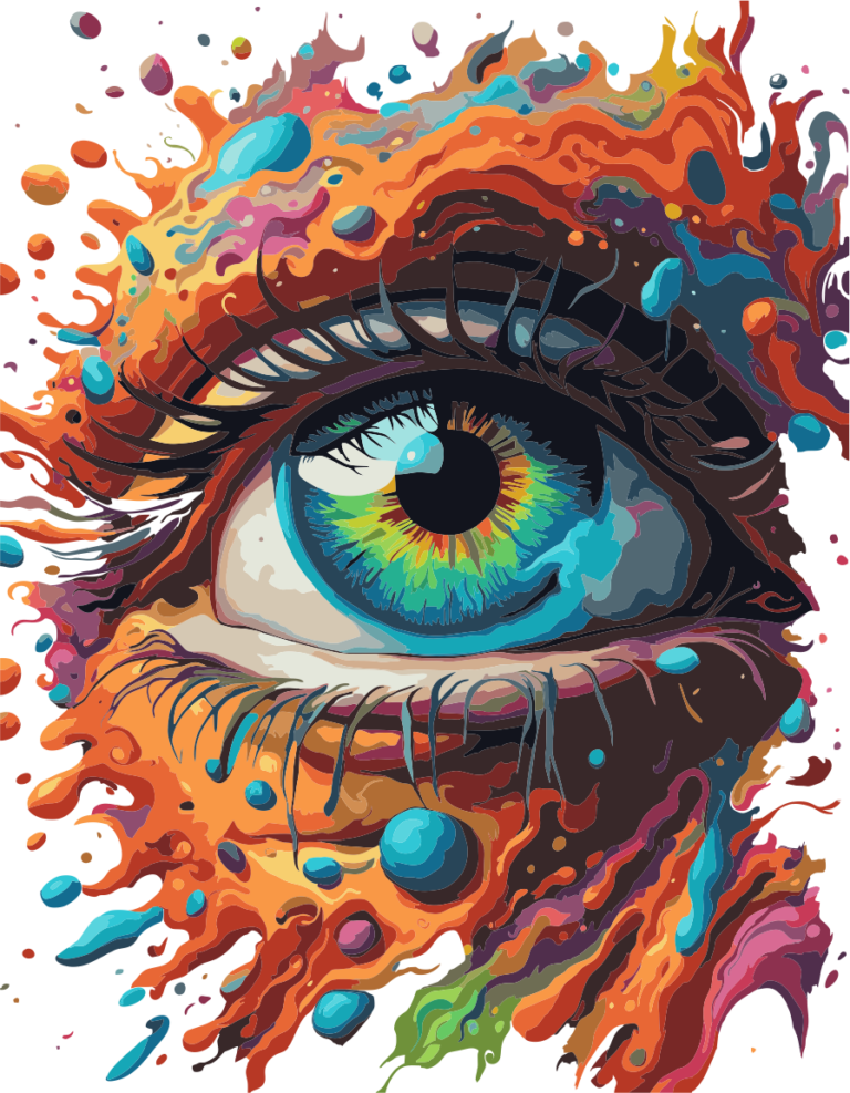 Fichier png d'un œil pour la sublimation