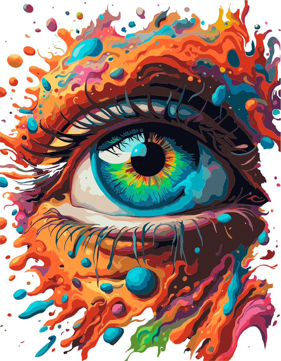 Fichier png d'un œil pour la sublimation