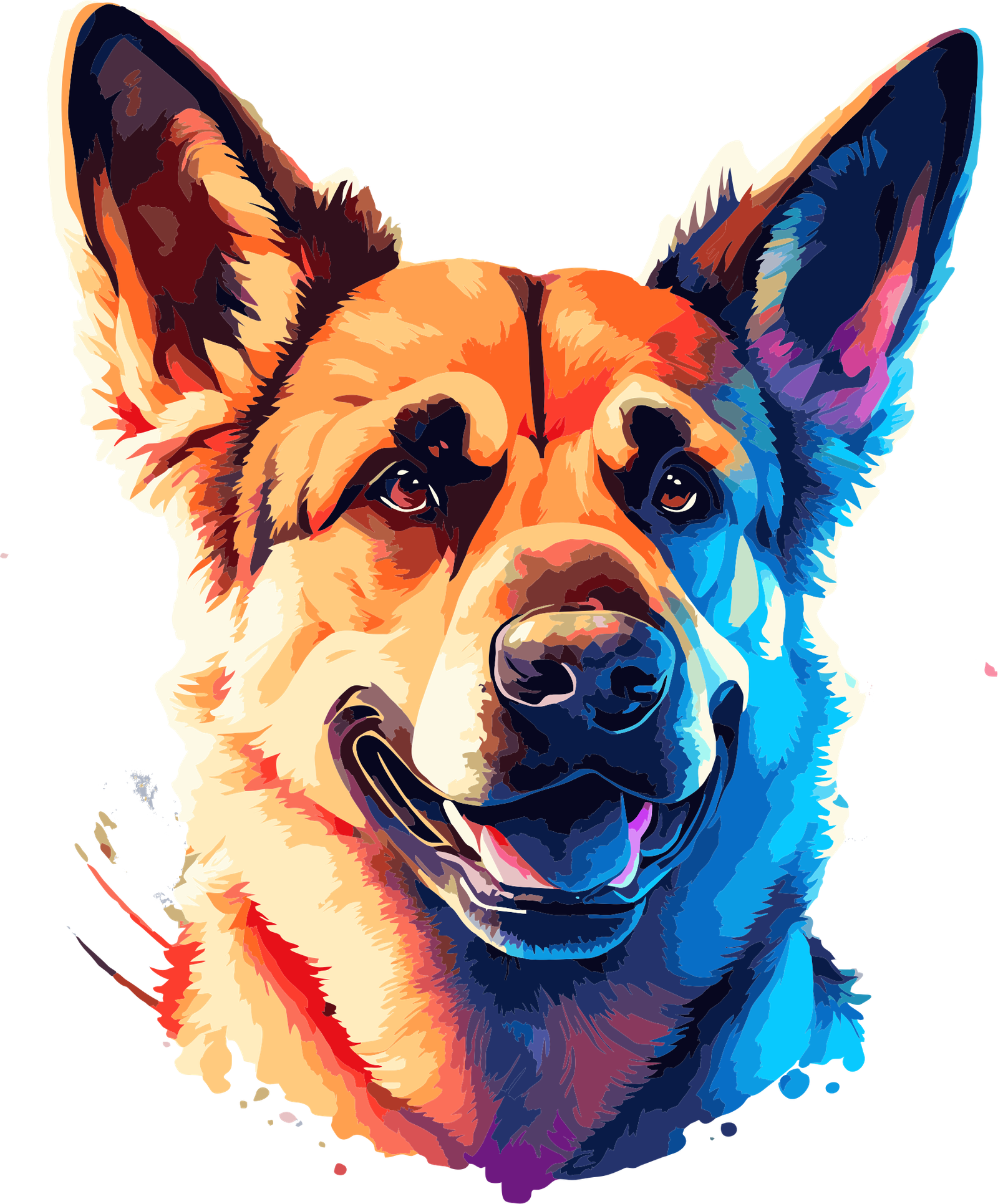 Berger allemand sublimation