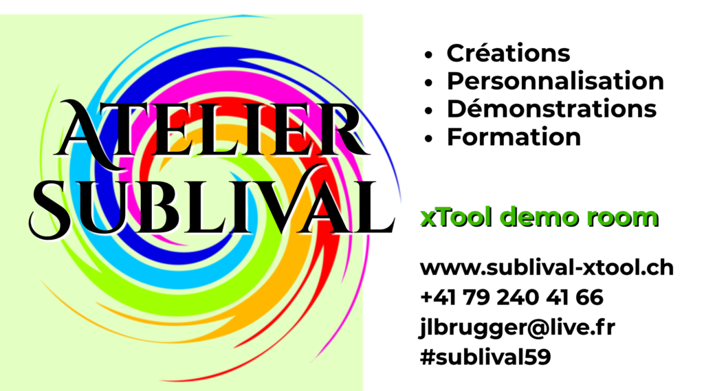 Atelier Sublival - xtool demo room val-de-Ruz, Neuchâtel